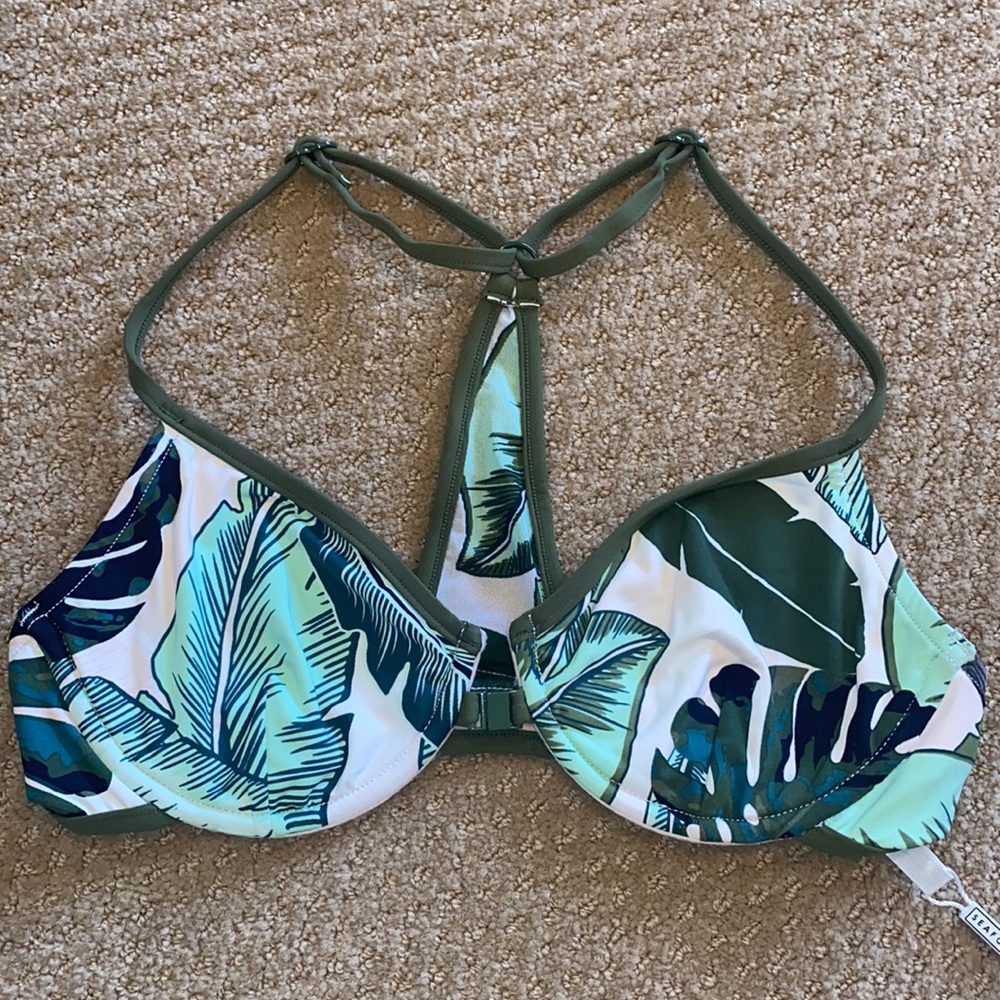 Seafolly Palm Beach Bikini Top 4 NWT